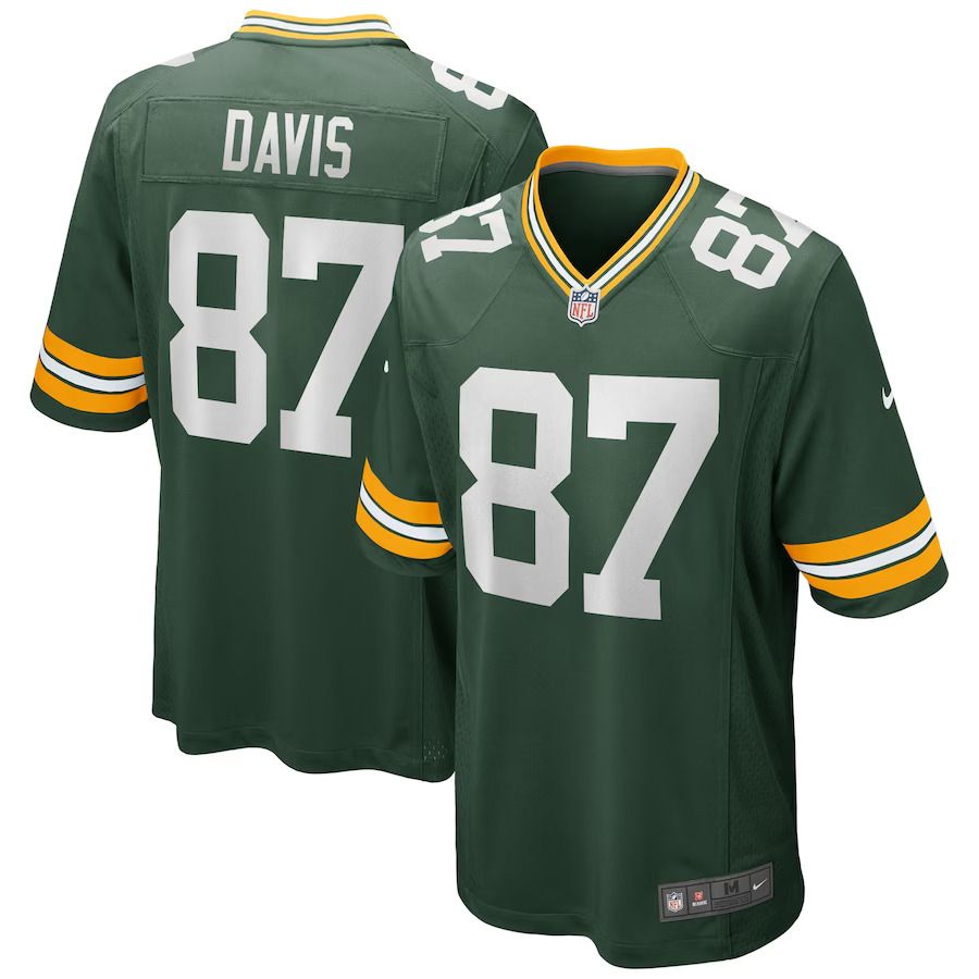 Men Green Bay Packers #87 Willie Davis Nike Green Game Retired Player NFL Jersey->green bay packers->NFL Jersey